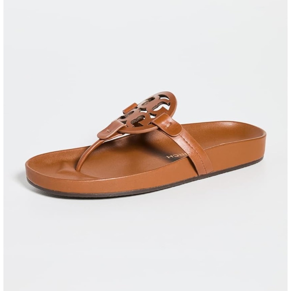 Tory Burch Miller Cloud Sandals Bourbon Miele size 8